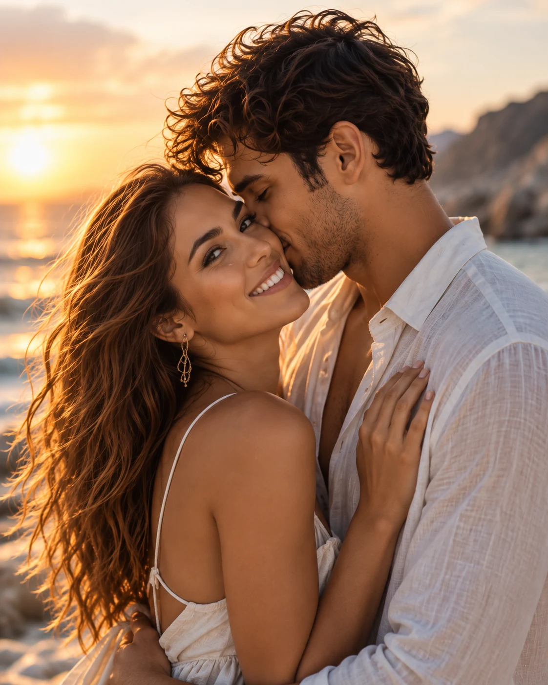 Retrato cercano de la pareja
